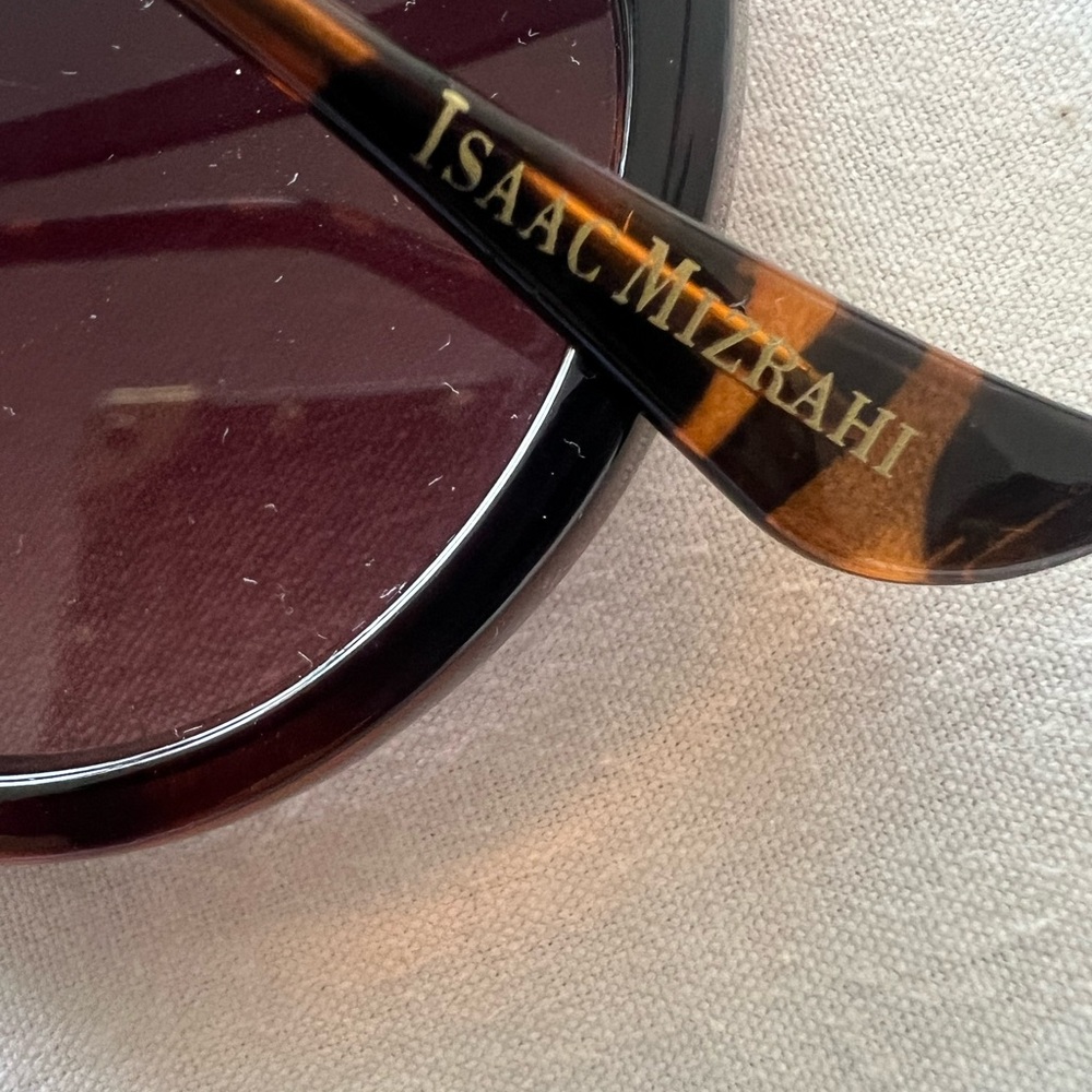 Isaac Mizrahi Tortoiseshell Round Sunglasses with Metal Double Bridge - Picture 2 of 5